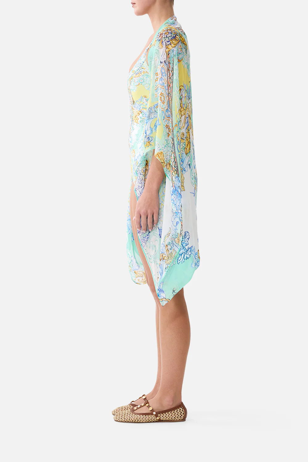 SILK CHIFFON SHRUG DIAL UP THE TILES - Image 4