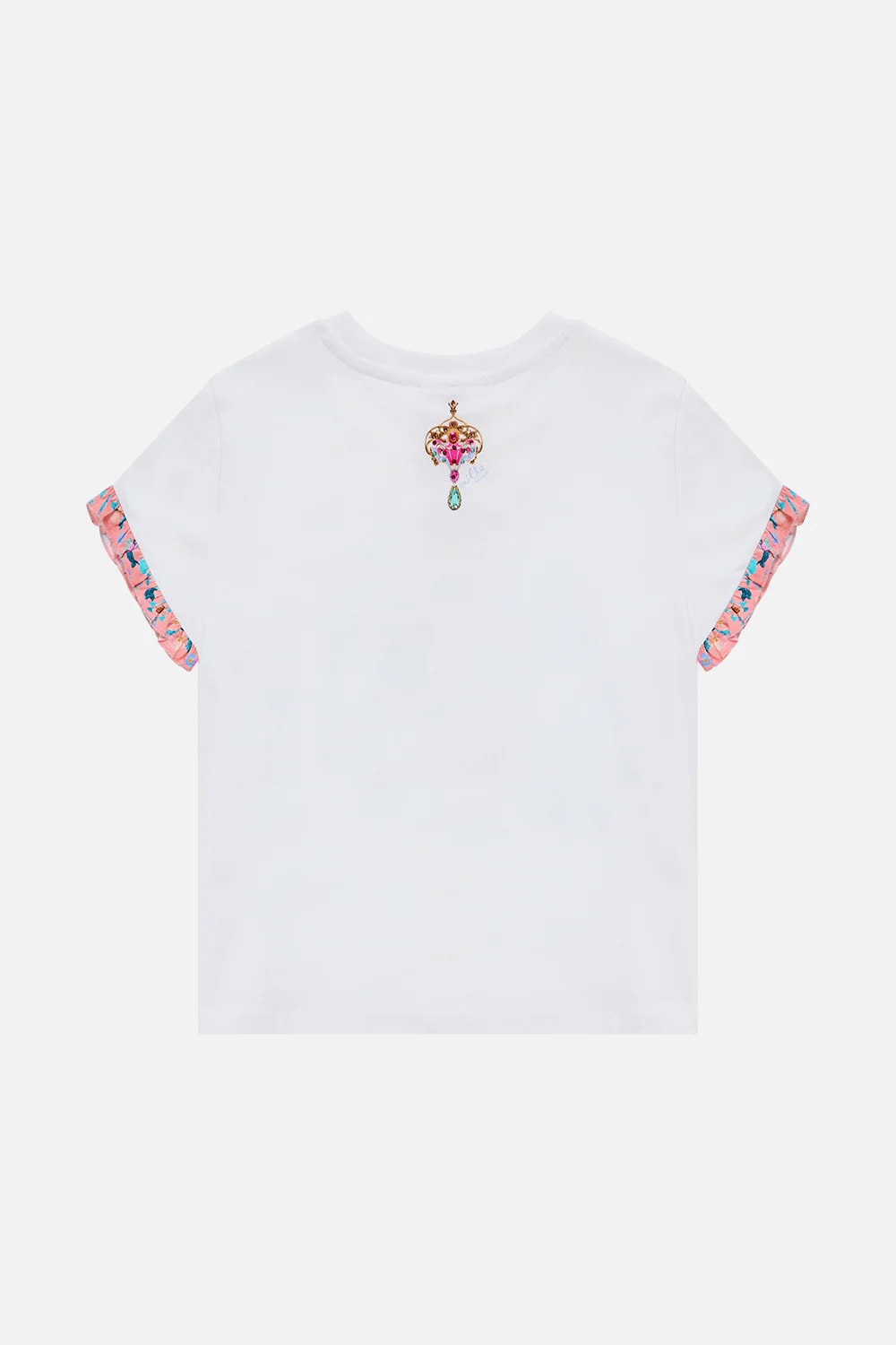 KIDS FRILL SLEEVE TEE W BABYLOCKED EDGE HOWDY GAUDI - Image 2