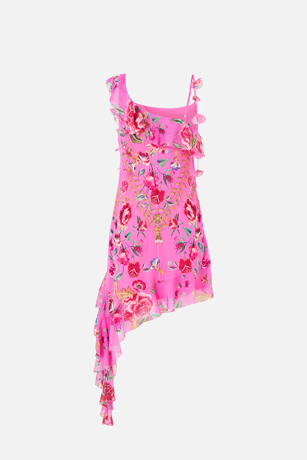 ASYMMETRIC HEM RUFFLE DRESS MATADORA FLORA - Image 6