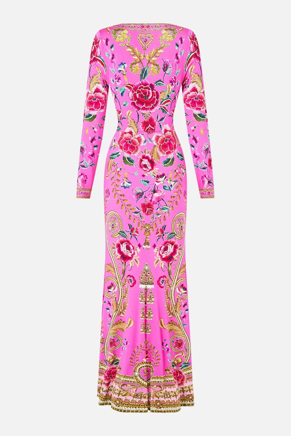 V NECK DRESS WITH TWIST FRONT DETAIL MATADORA FLORA - Image 6