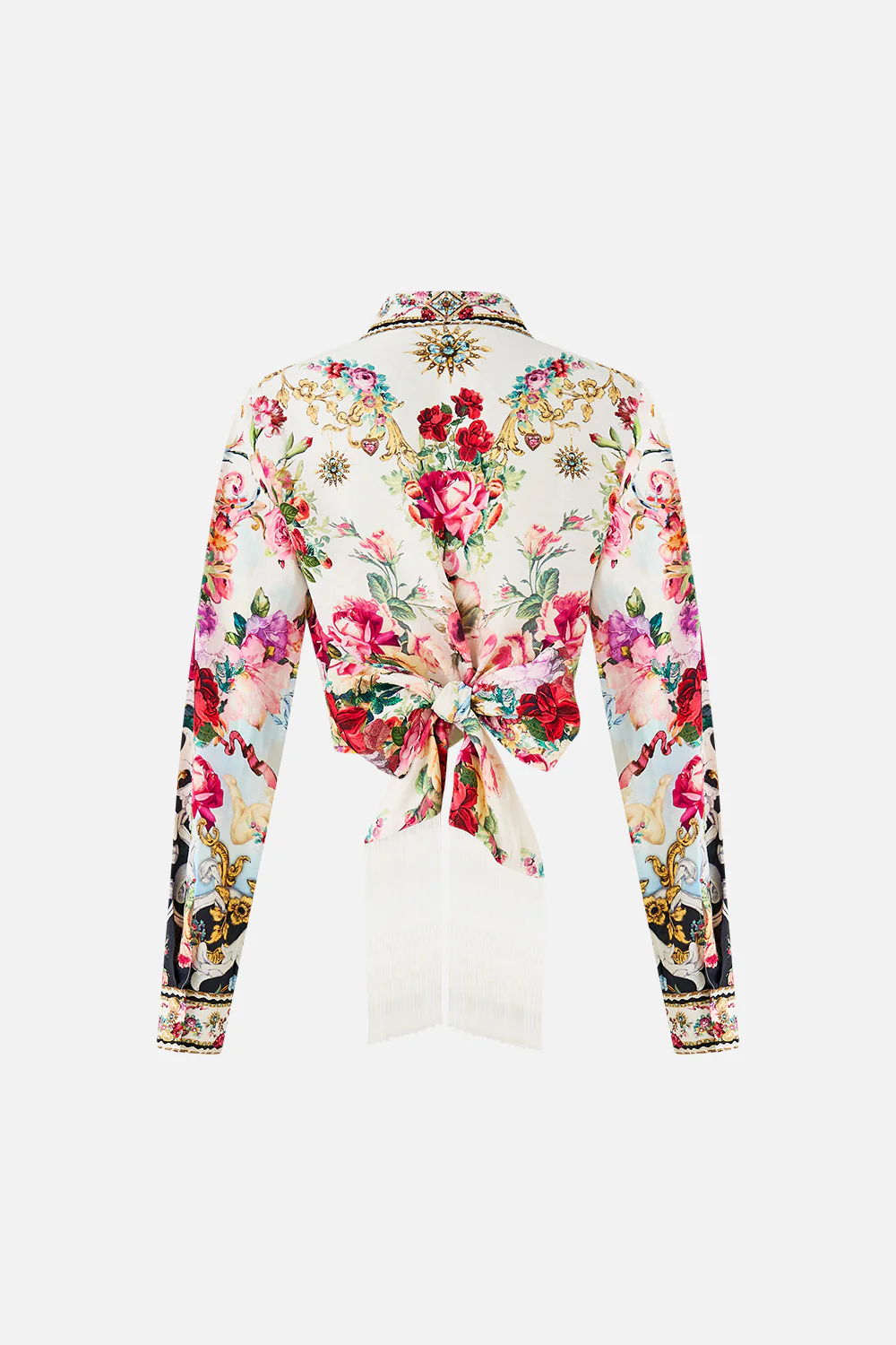 CROPPED WRAP SHIRT WITH TIE TORERO LIBERTINE - Image 6