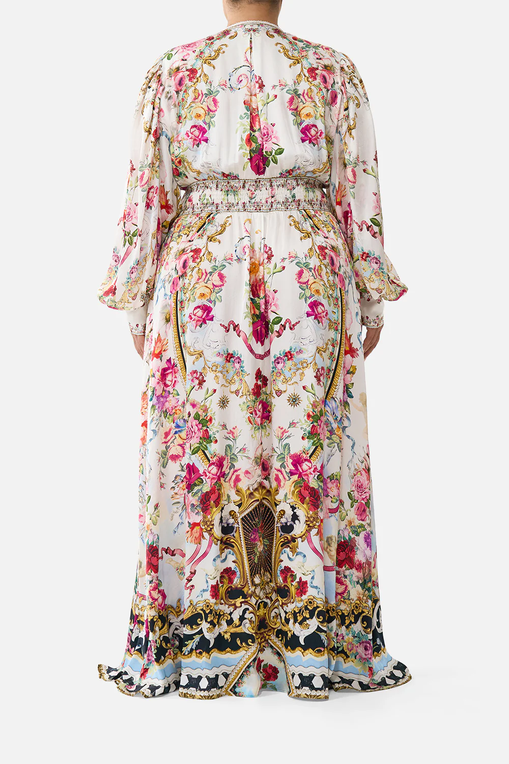 SHAPED WAISTBAND DRESS WITH GATHERED SLEEVES TORERO LIBERTINE - Image 12