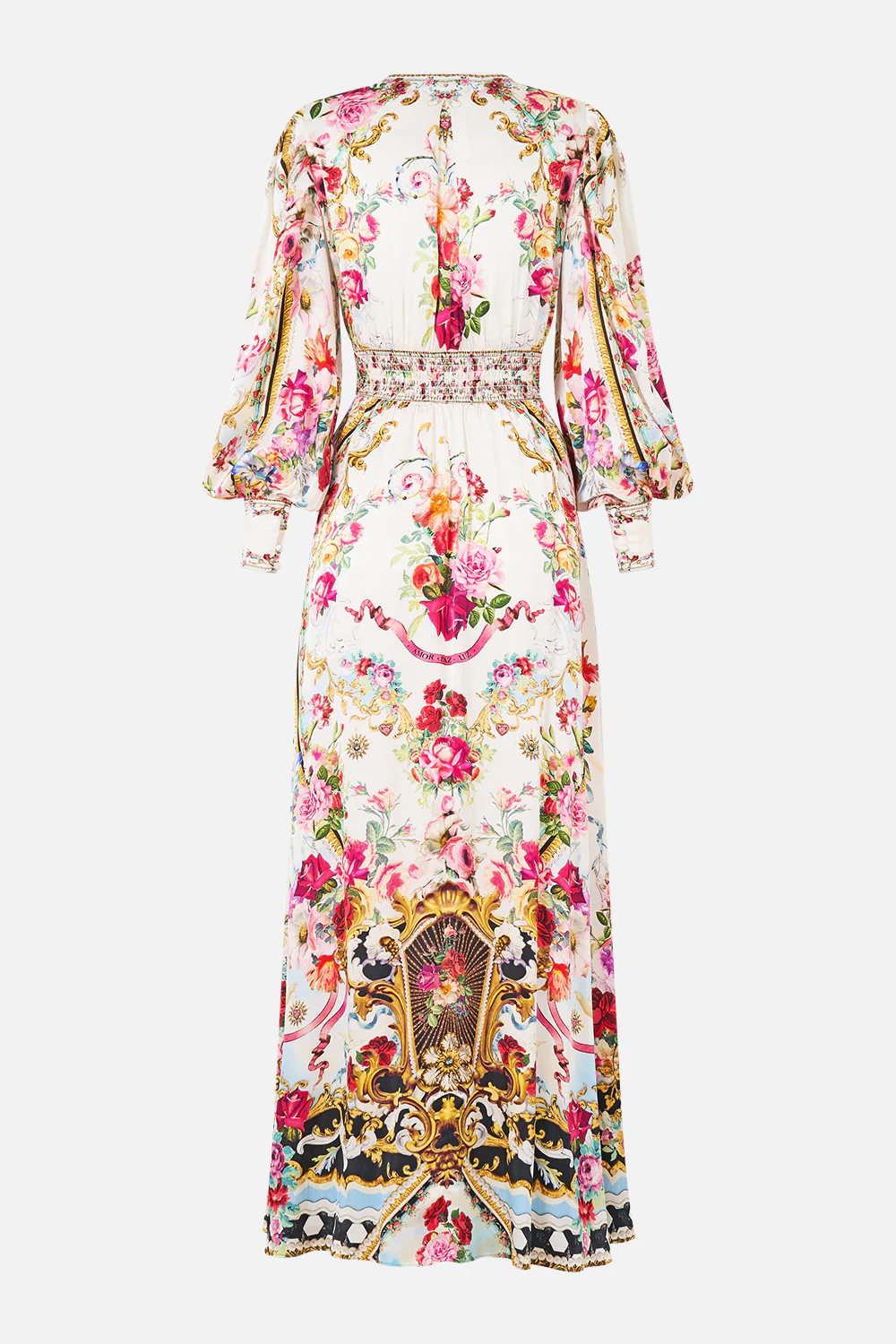 SHAPED WAISTBAND DRESS WITH GATHERED SLEEVES TORERO LIBERTINE - Image 6