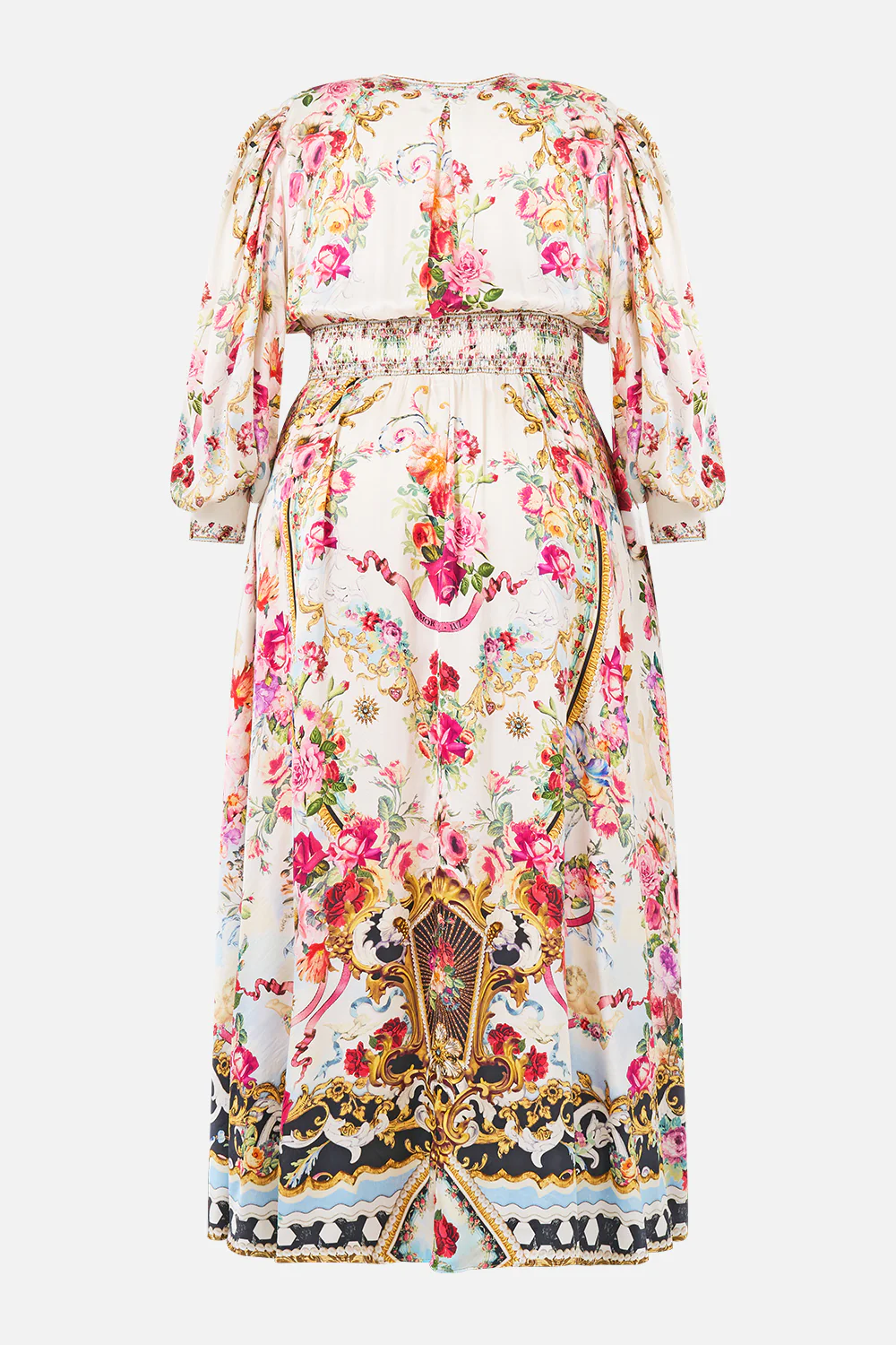 SHAPED WAISTBAND DRESS WITH GATHERED SLEEVES TORERO LIBERTINE - Image 9