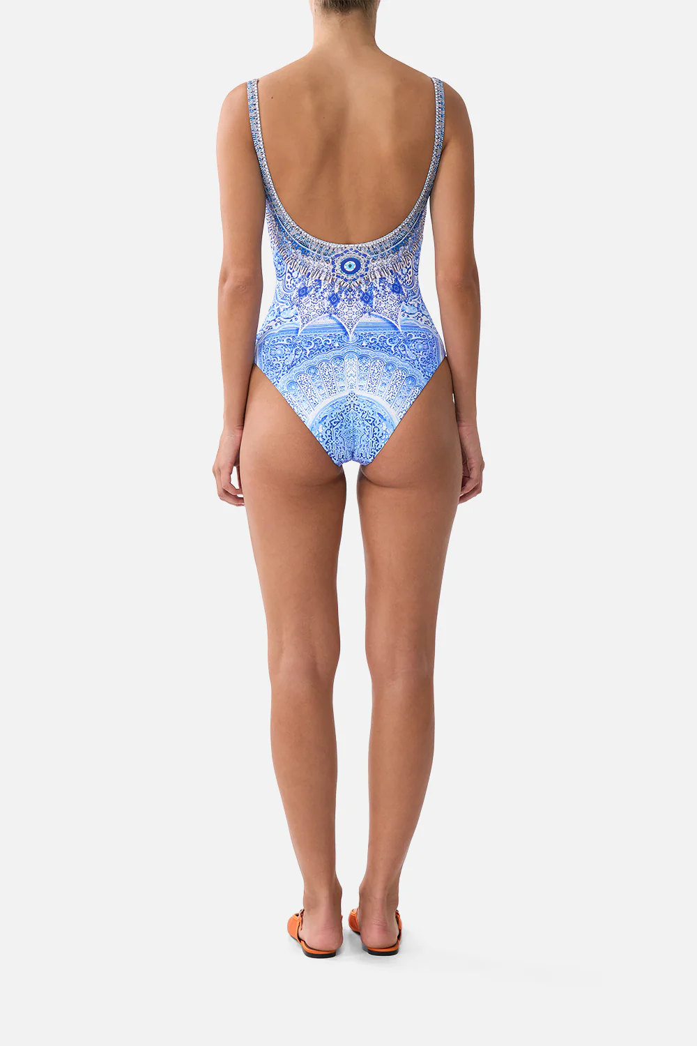 UNDERWIRE SQUARE NECK ONE PIECE WITH SCOOP BACK THE BOSPHOROUS - Image 2