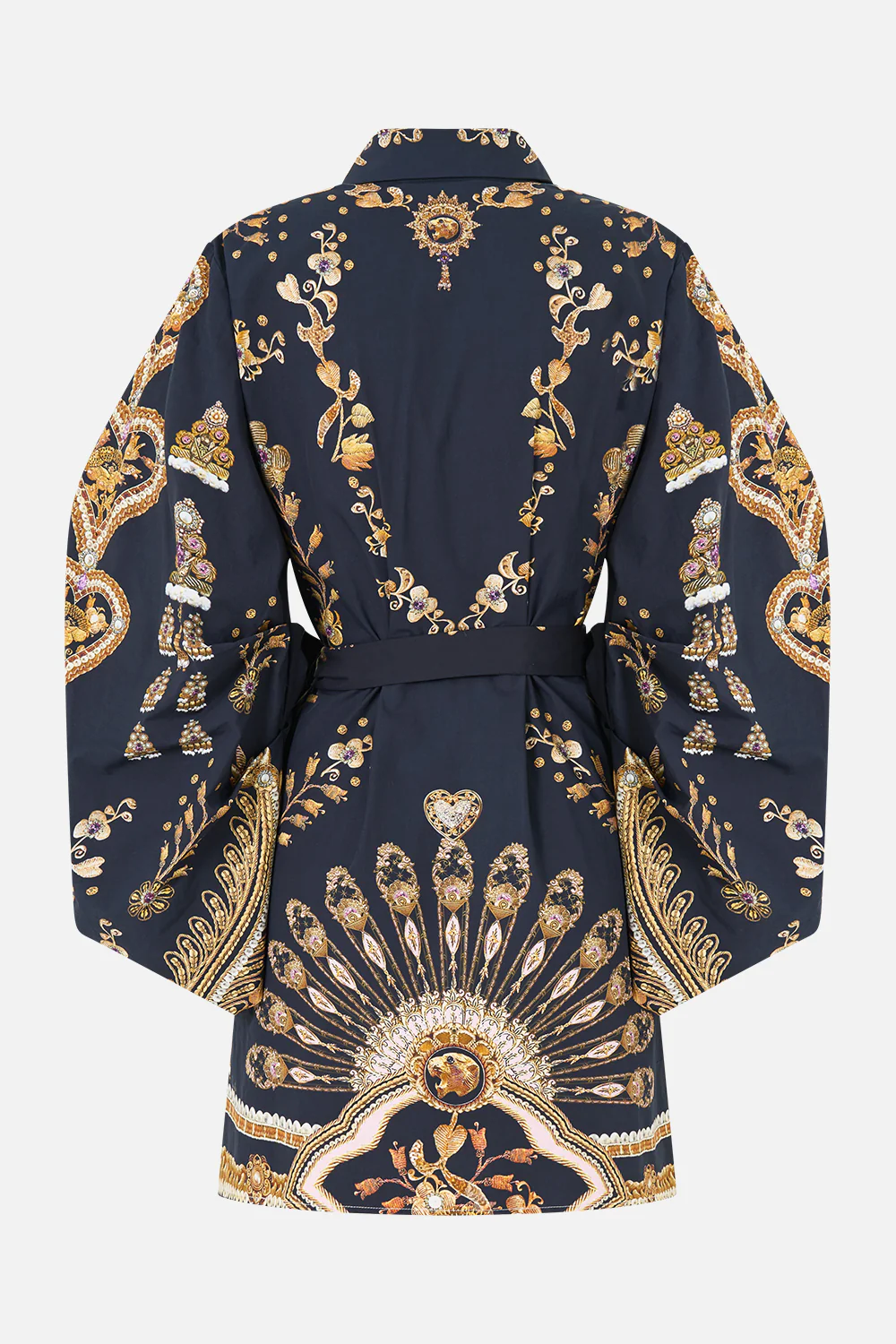 VOLUME SLEEVE SHIRT DRESS WITH TIE TAURUS RISING - Image 6