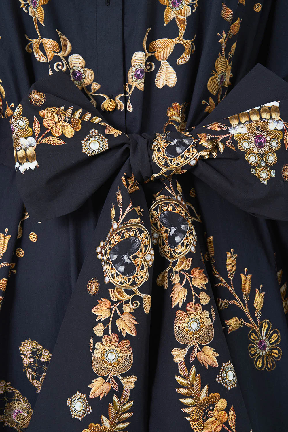 VOLUME SLEEVE SHIRT DRESS WITH TIE TAURUS RISING - Image 7