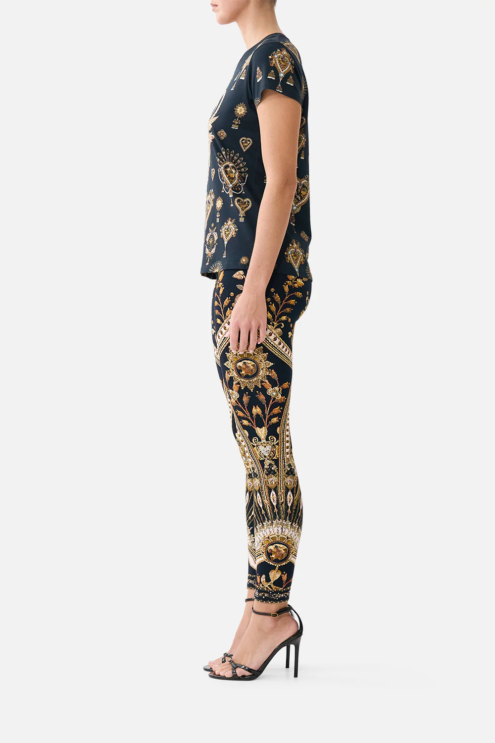 SLIM FIT ROUND NECK T-SHIRT TAURUS RISING - Image 3
