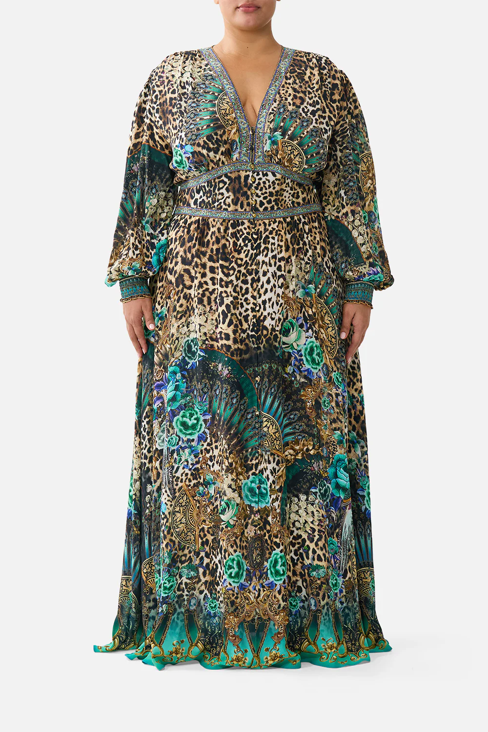 BUTTON DRESS WITH SHAPED WAISTBAND FLAMENCO EUPHORIA - Image 10