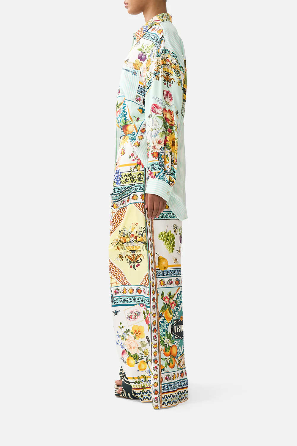 WIDE LEG TROUSER WITH FRONT POCKETS MAGIC OF THE MERCADO - Image 4