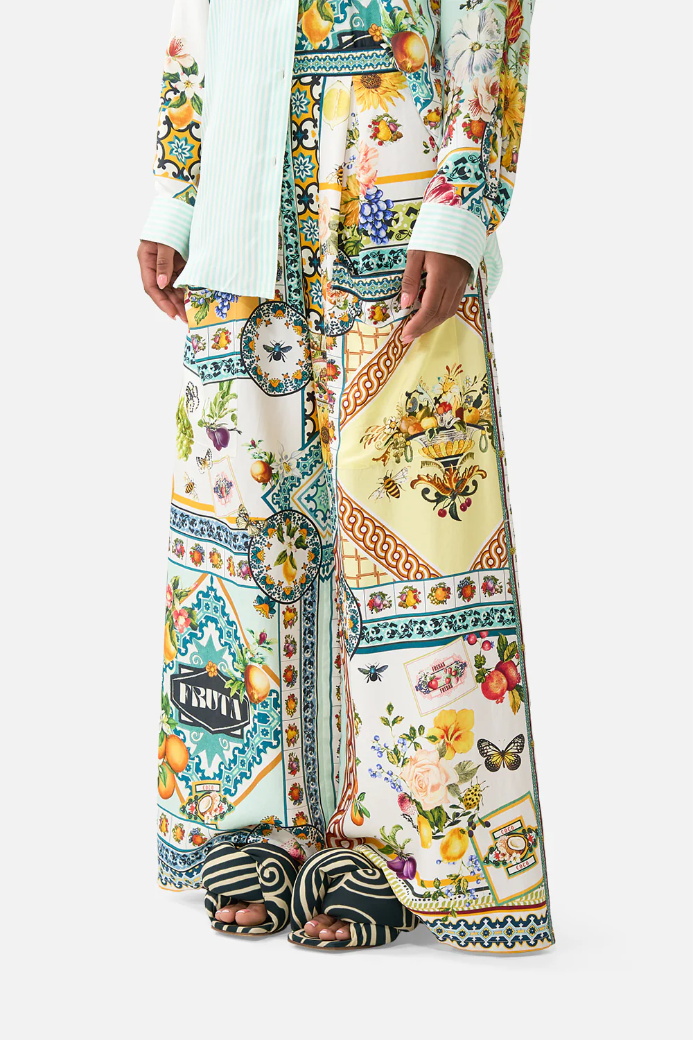 WIDE LEG TROUSER WITH FRONT POCKETS MAGIC OF THE MERCADO - Image 5