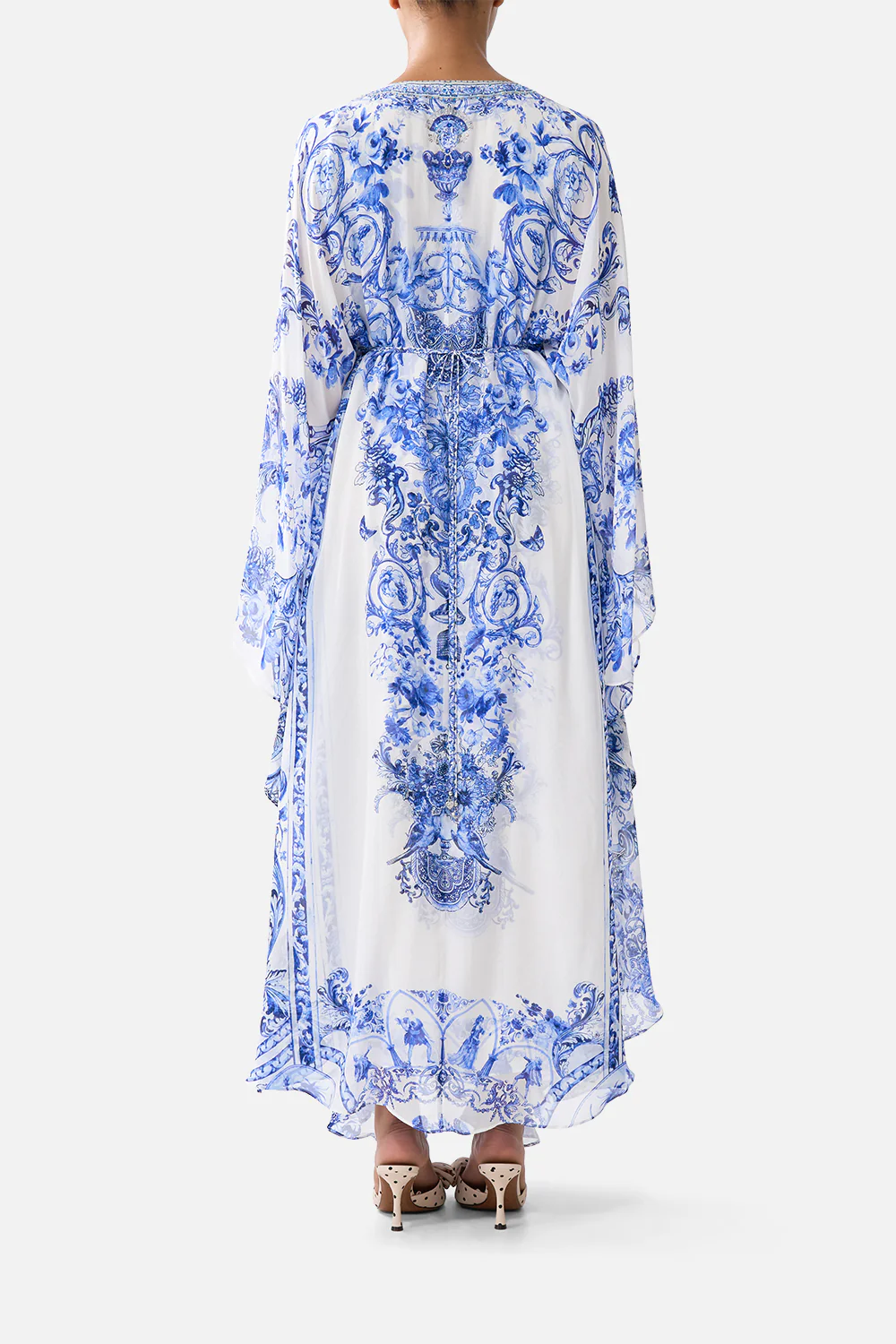 LONG KAFTAN WITH WAIST DETAIL CERAMIC PANORAMIC - Image 2