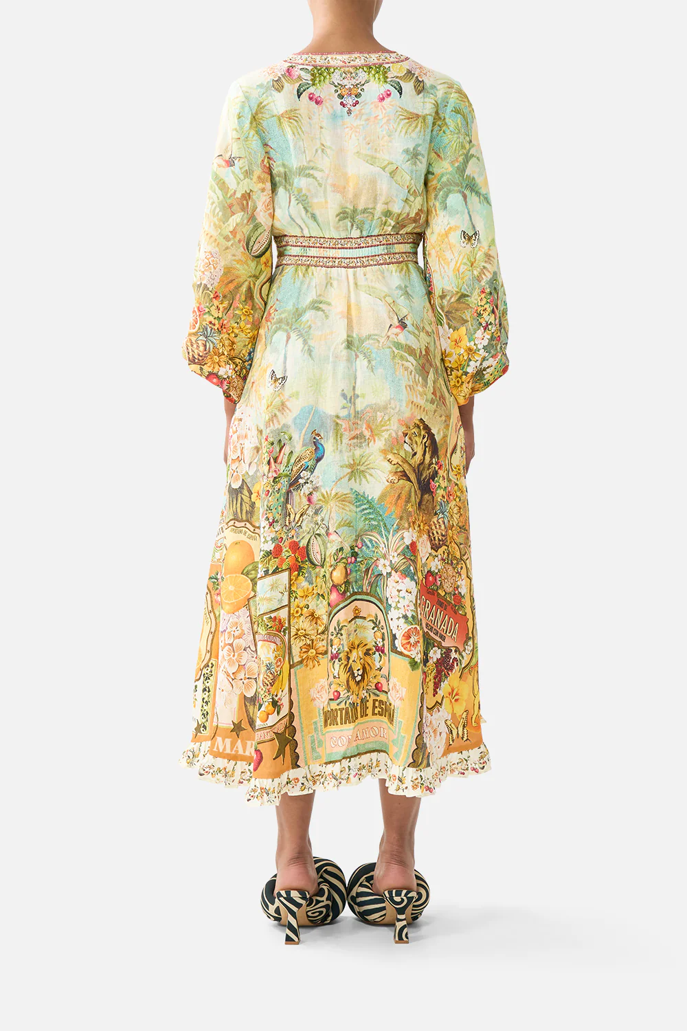 SHAPED WAISTBAND MIDI DRESS VA VA VINTAGE - Image 2