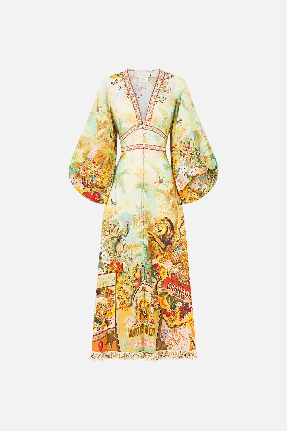 SHAPED WAISTBAND MIDI DRESS VA VA VINTAGE - Image 3