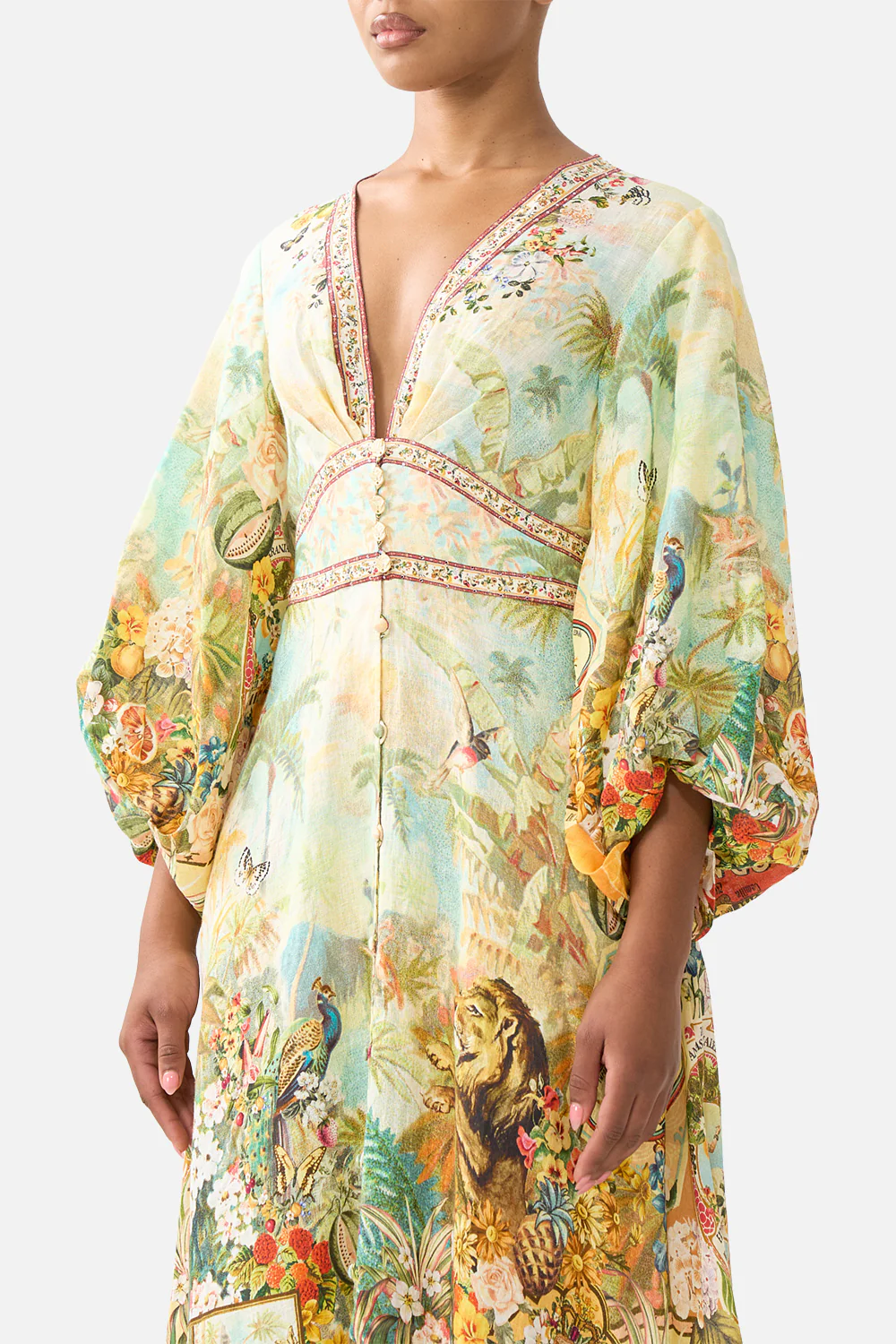 SHAPED WAISTBAND MIDI DRESS VA VA VINTAGE - Image 5