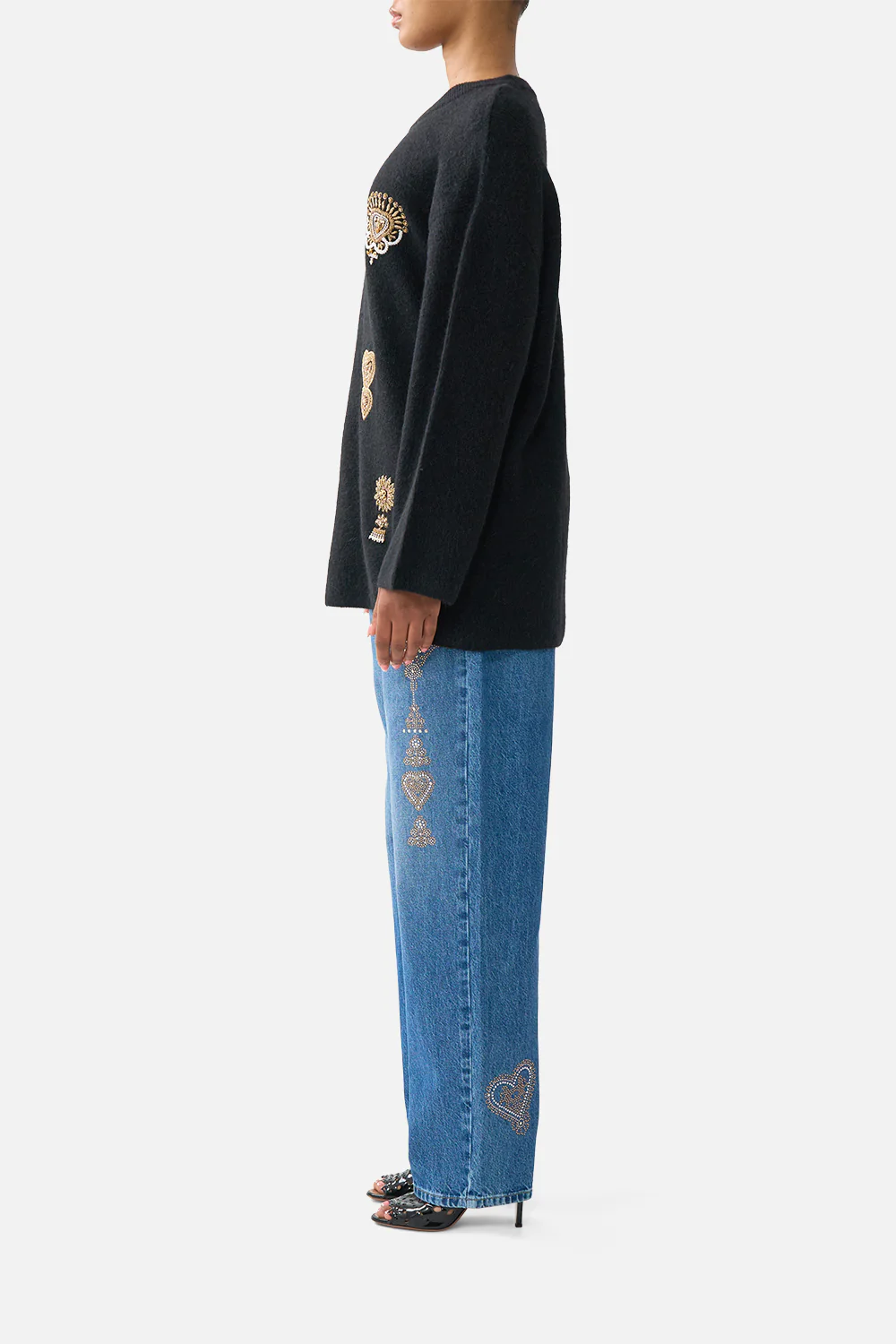 BOXY CREW NECK JUMPER TAURUS RISING - Image 4