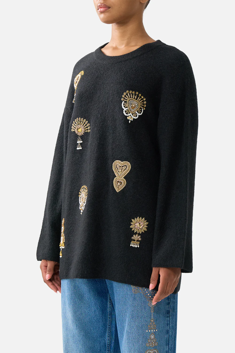 BOXY CREW NECK JUMPER TAURUS RISING - Image 5
