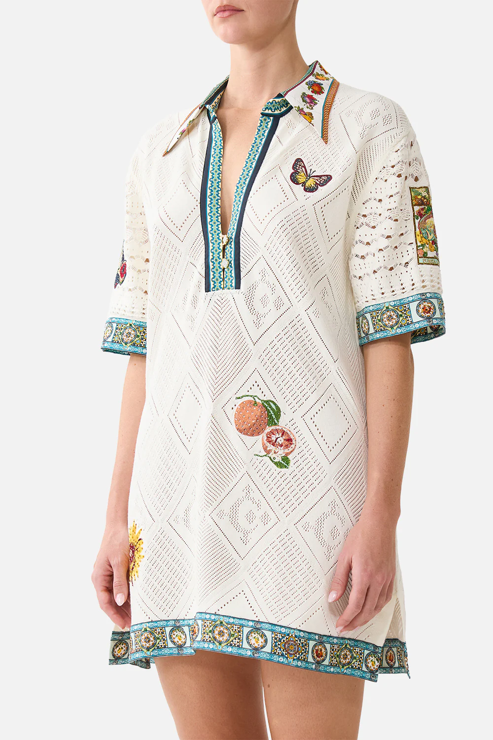 SILK COLLAR KNIT TUNIC MAGIC OF THE MERCADO - Image 5