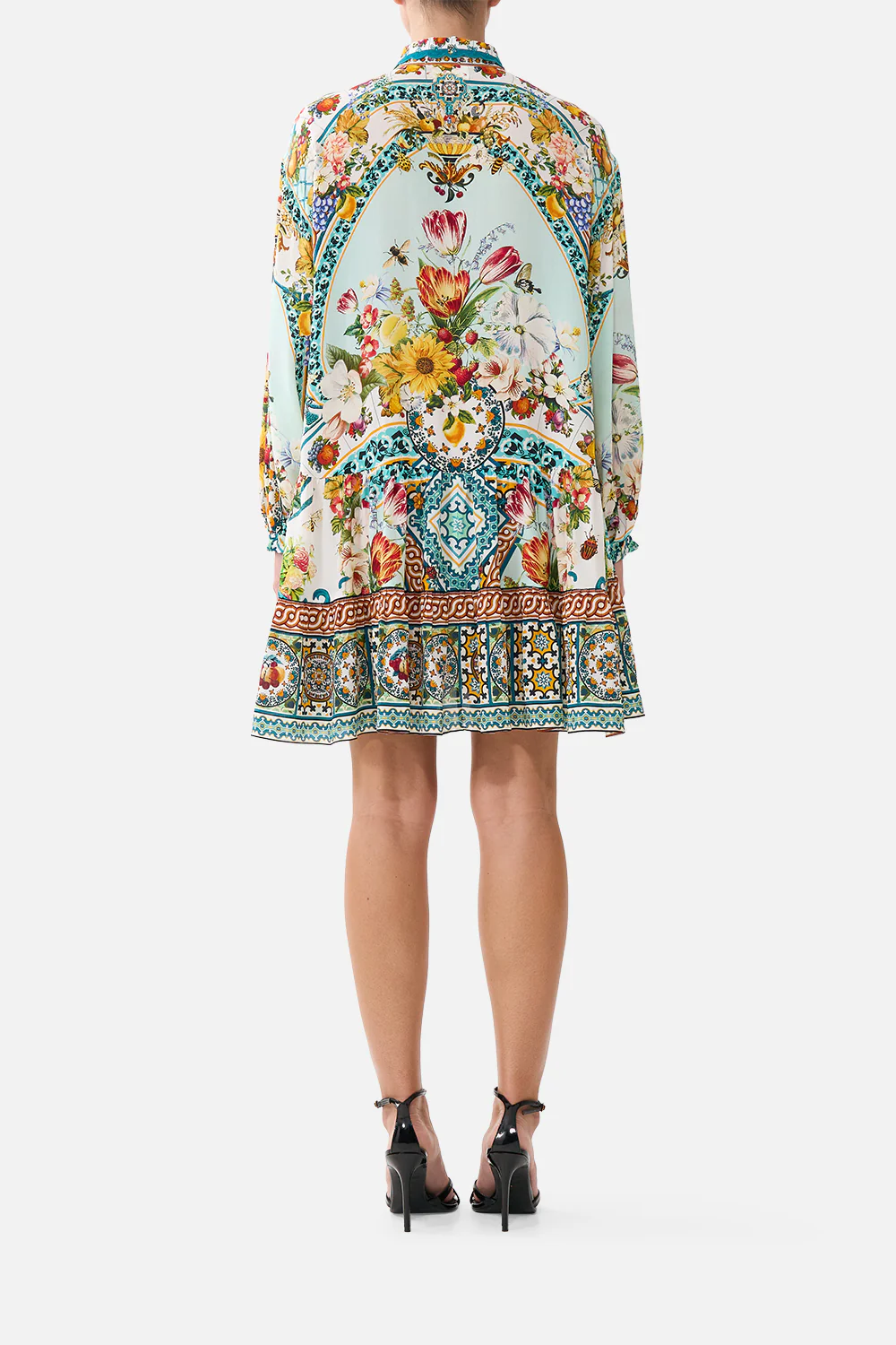 LONG SLEEVE TIERED SHORT DRESS MAGIC OF THE MERCADO - Image 2