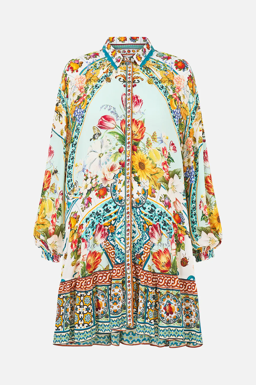 LONG SLEEVE TIERED SHORT DRESS MAGIC OF THE MERCADO - Image 3