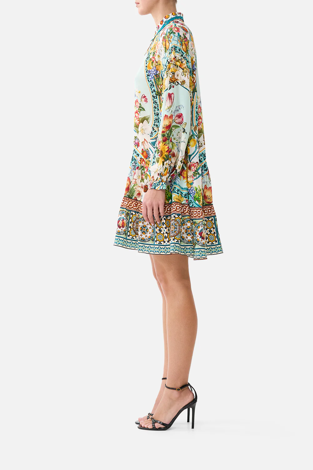 LONG SLEEVE TIERED SHORT DRESS MAGIC OF THE MERCADO - Image 4