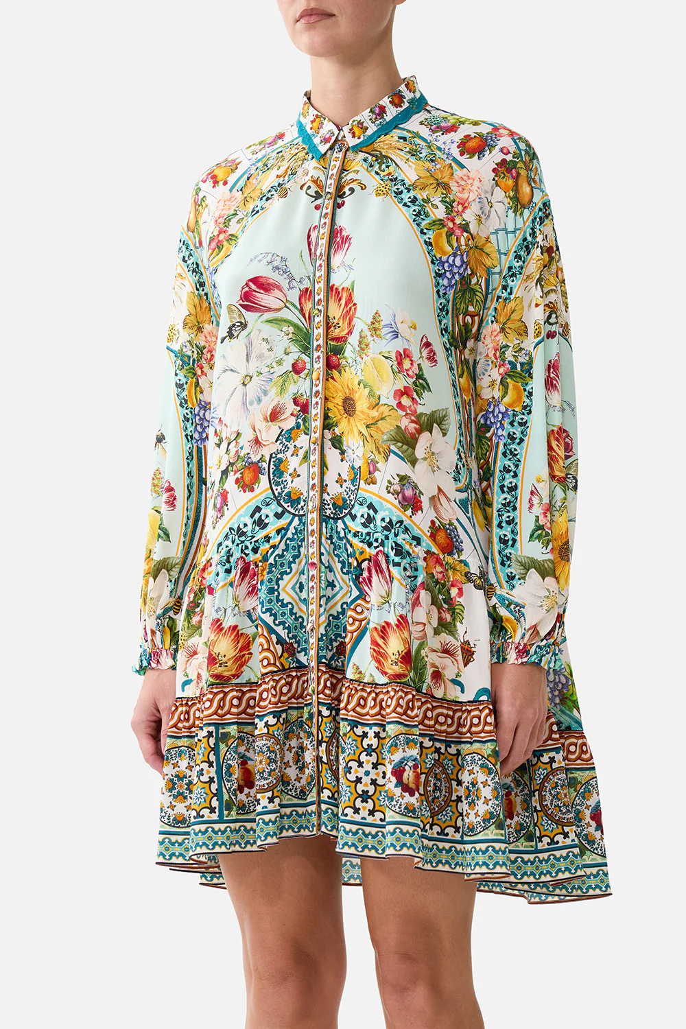 LONG SLEEVE TIERED SHORT DRESS MAGIC OF THE MERCADO - Image 5