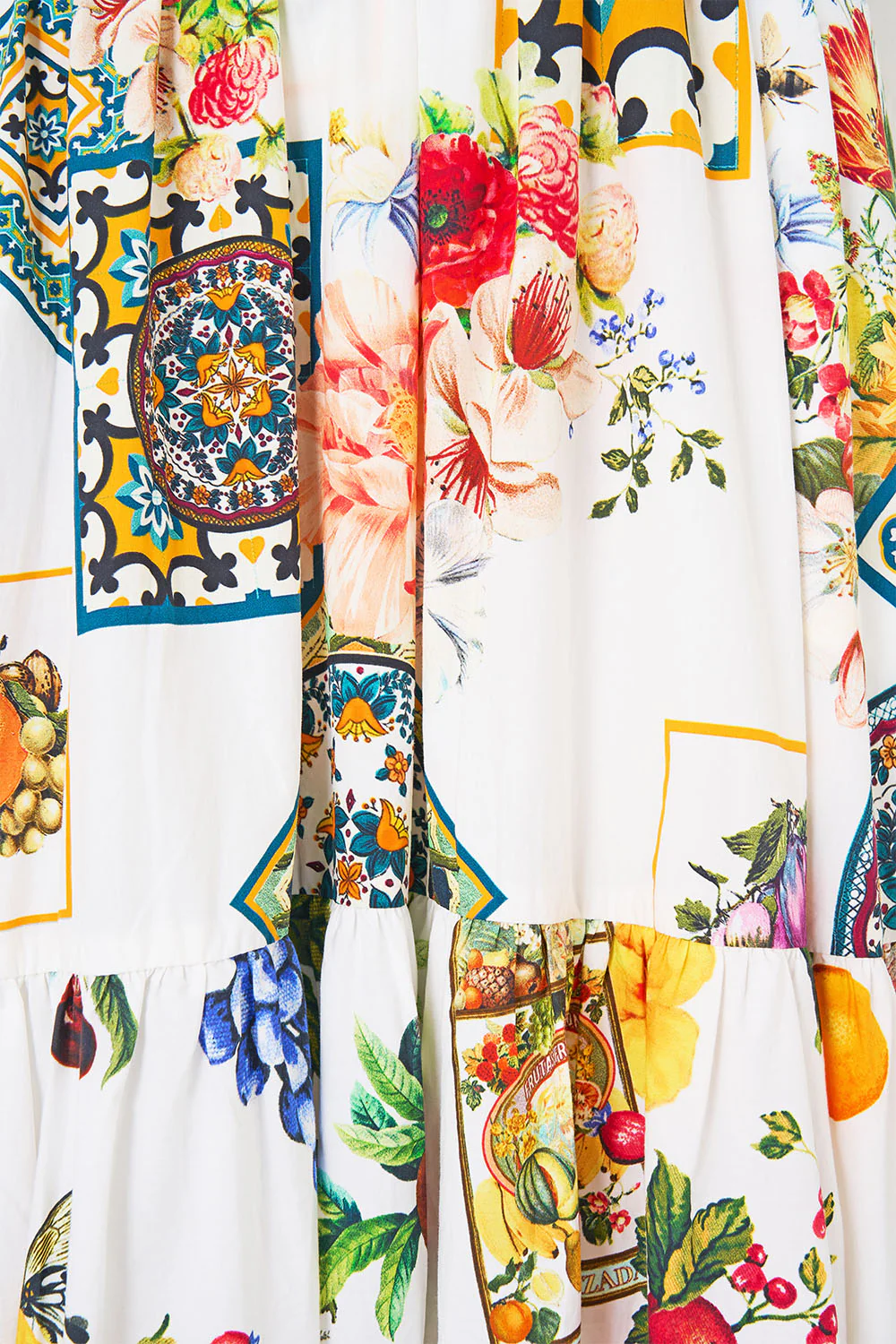 HIGH WAISTED TIERED MIDI SKIRT MAGIC OF THE MERCADO - Image 7