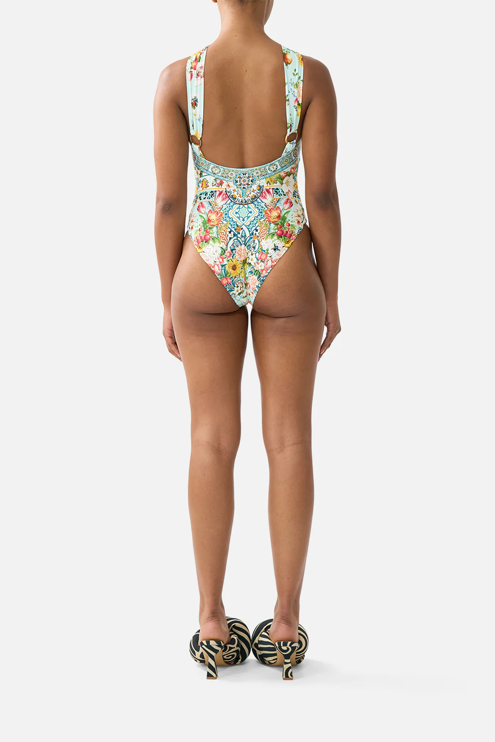 DIAMOND NECK THICK STRAP ONE PIECE W RINGS MAGIC OF THE MERCADO - Image 2