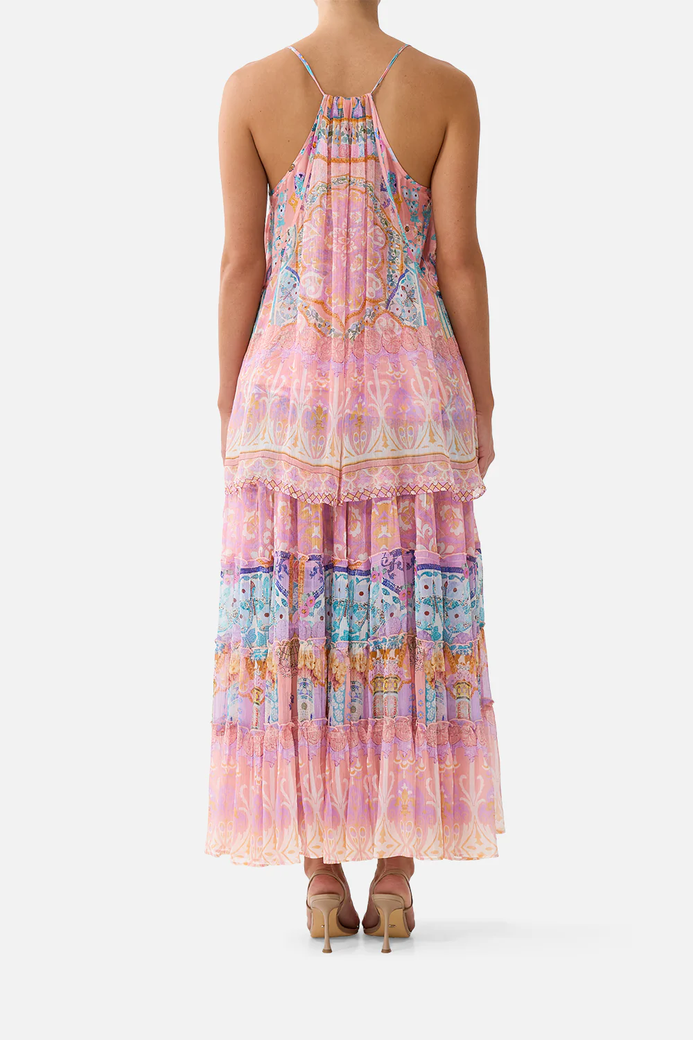 SHIRRED WAIST TIERED CIRCLE SKIRT HOWDY GAUDI - Image 2