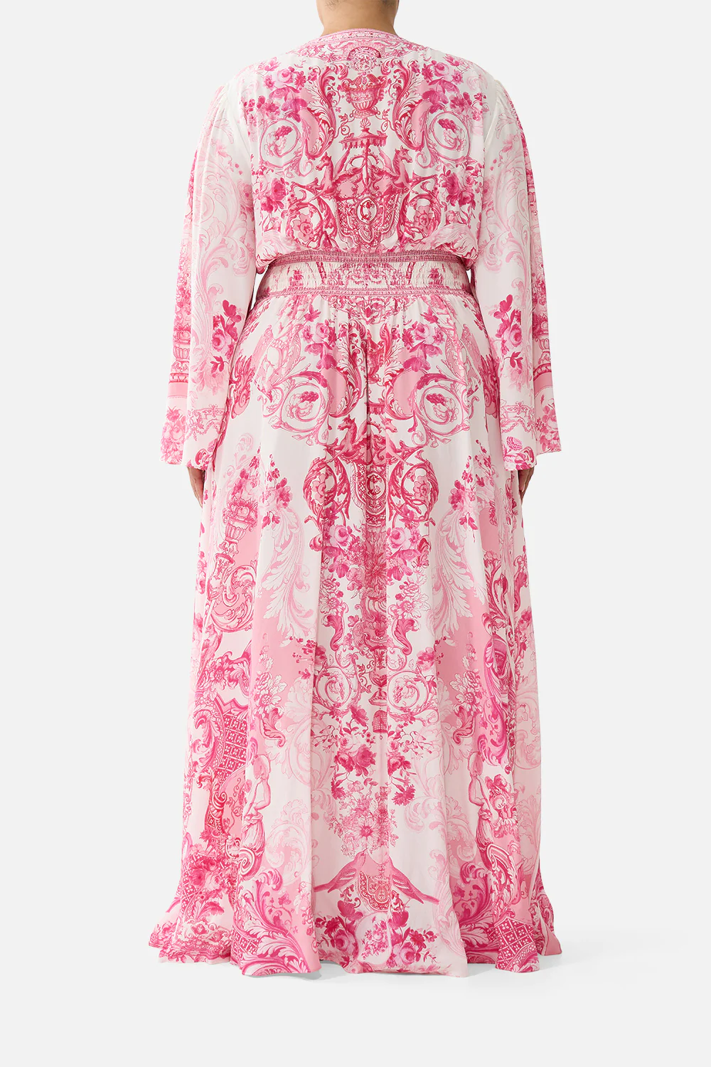 KIMONO SLEEVE DRESS WITH SHIRRING DETAIL LIVIN LA VIDA ROSA - Image 12