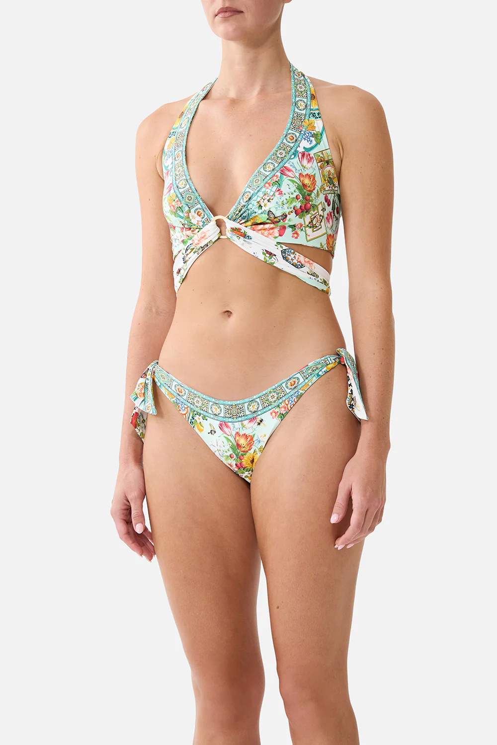 REVERSIBLE MULTI WEAR TIE HALTER BIKINI SET MAGIC OF THE MERCADO - Image 5