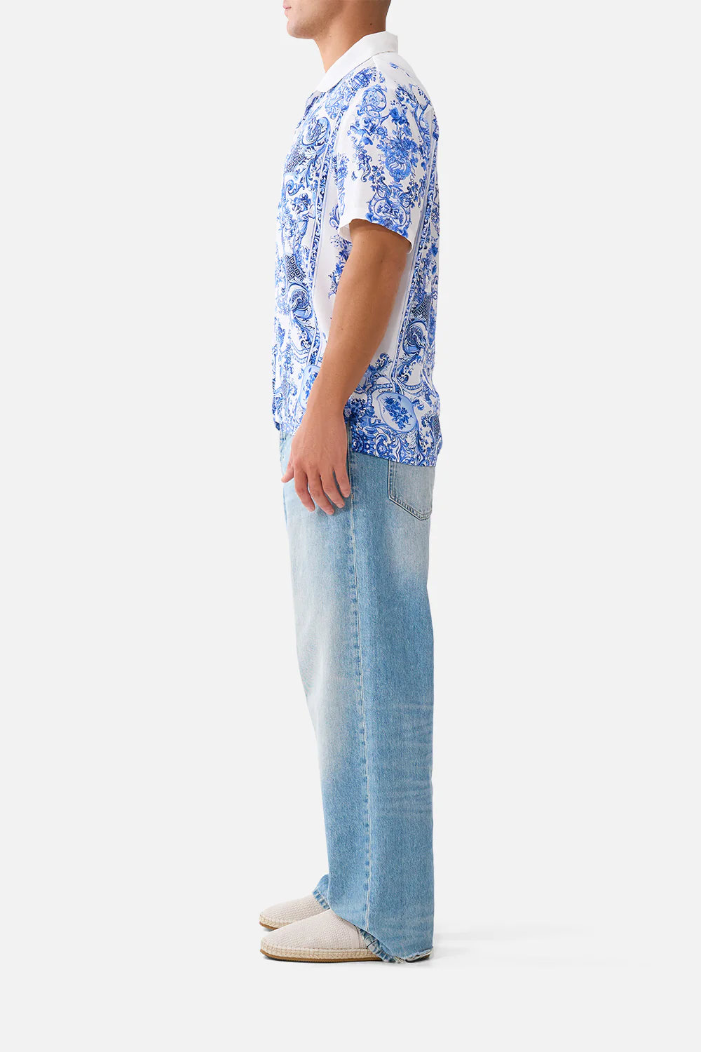 SHORT SLEEVE CAMP COLLARED SHIRT CERAMIC PANORAMIC - Image 4