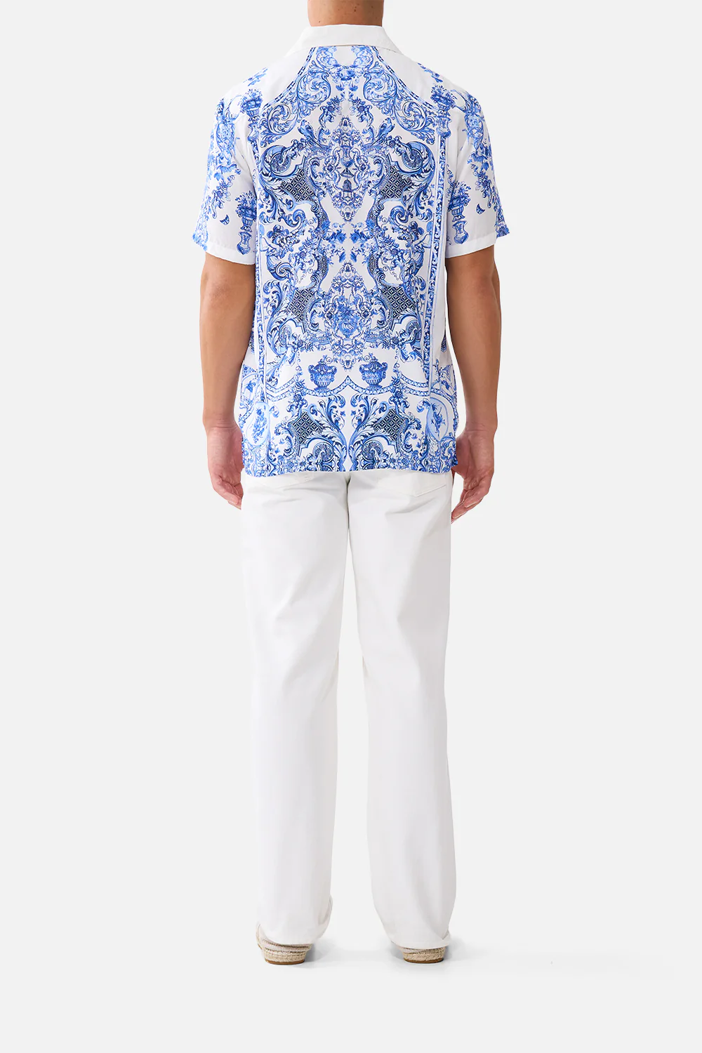 SHORT SLEEVE CAMP COLLARED SHIRT CERAMIC PANORAMIC - Image 5
