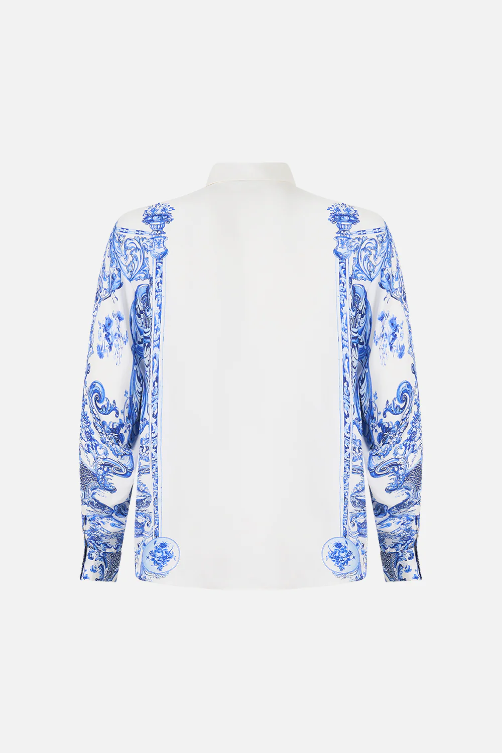 LONG SLEEVE HIDDEN PLACKET SHIRT CERAMIC PANORAMIC - Image 6