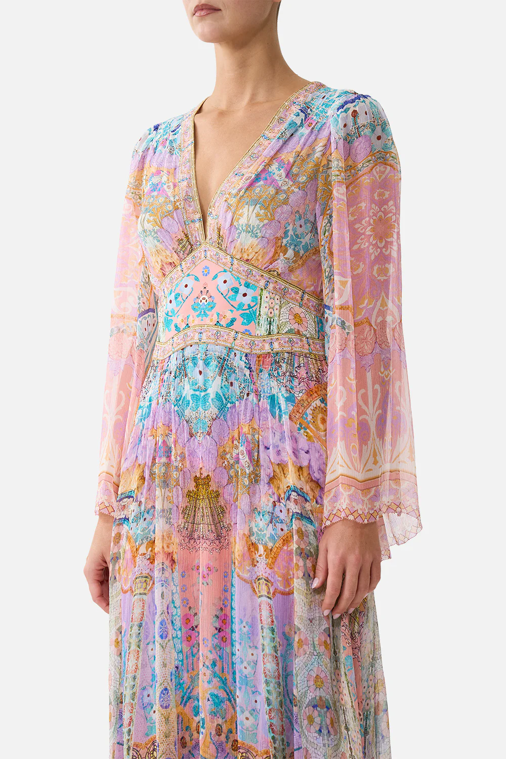 FLARED SLEEVE DRESS HOWDY GAUDI - Image 5
