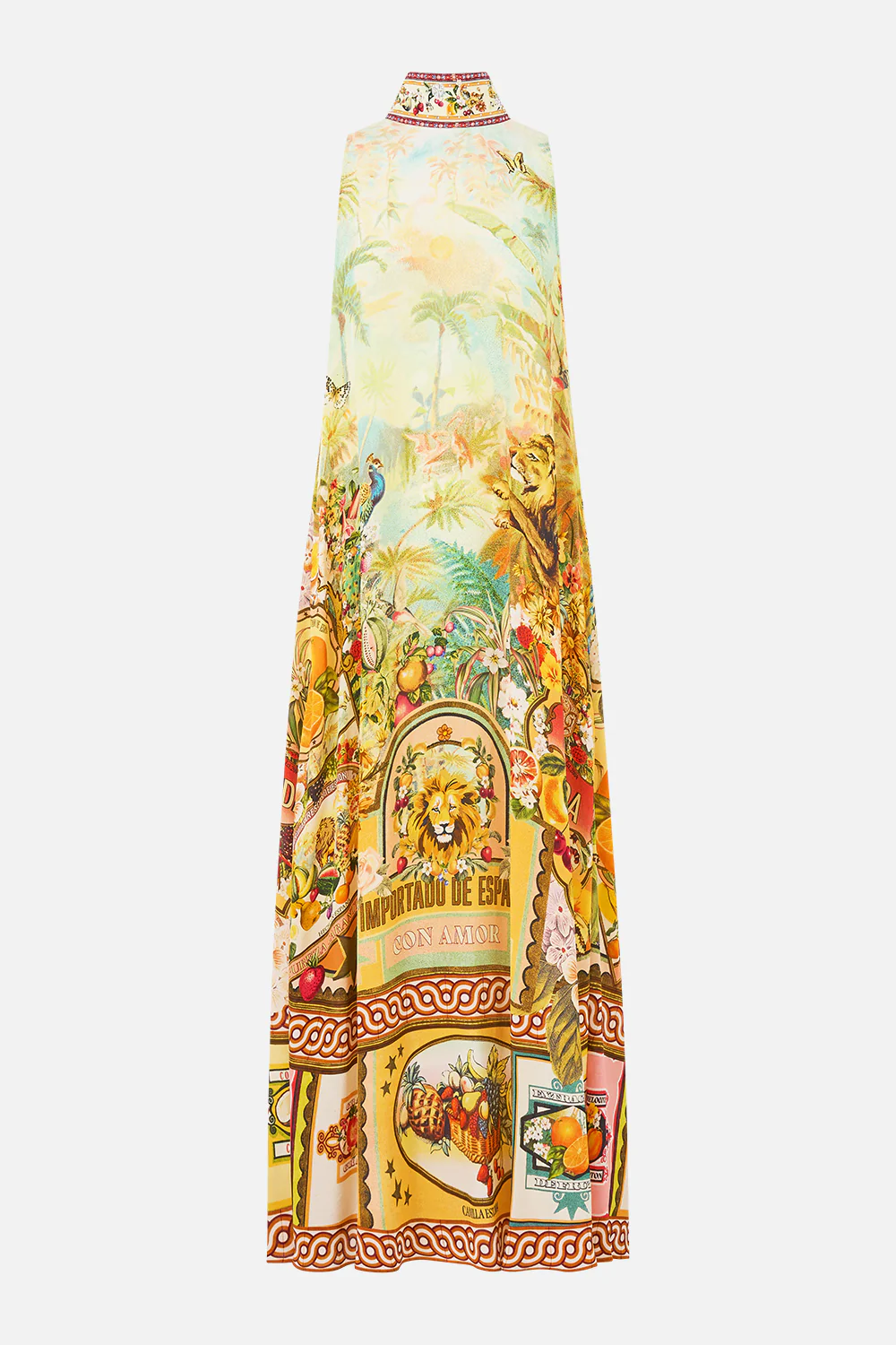 HIGH NECK DRESS WITH BACK NECK TIE VA VA VINTAGE - Image 3