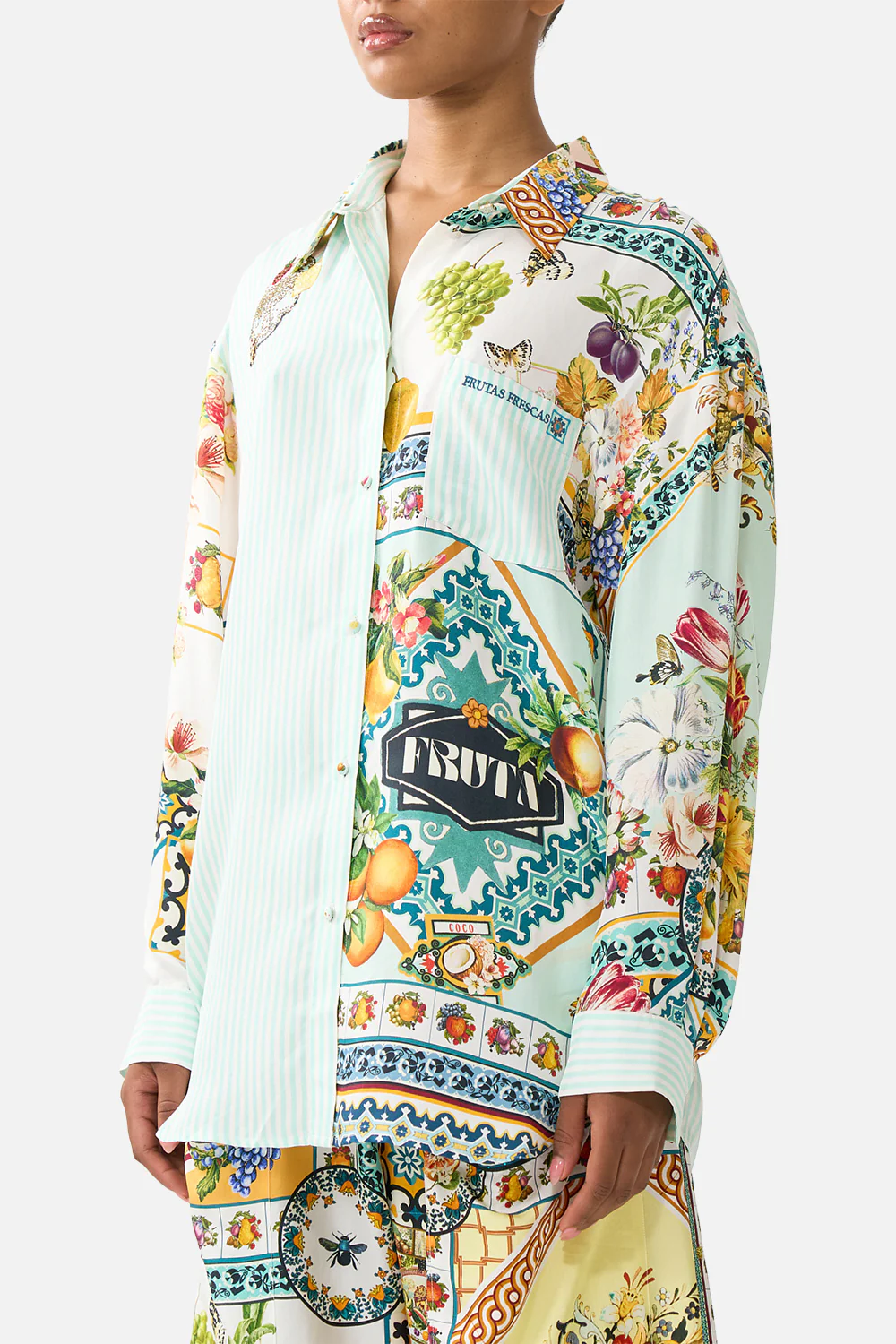 LONG SLEEVE OVERSIZED SHIRT WITH POCKET MAGIC OF THE MERCADO - Image 5