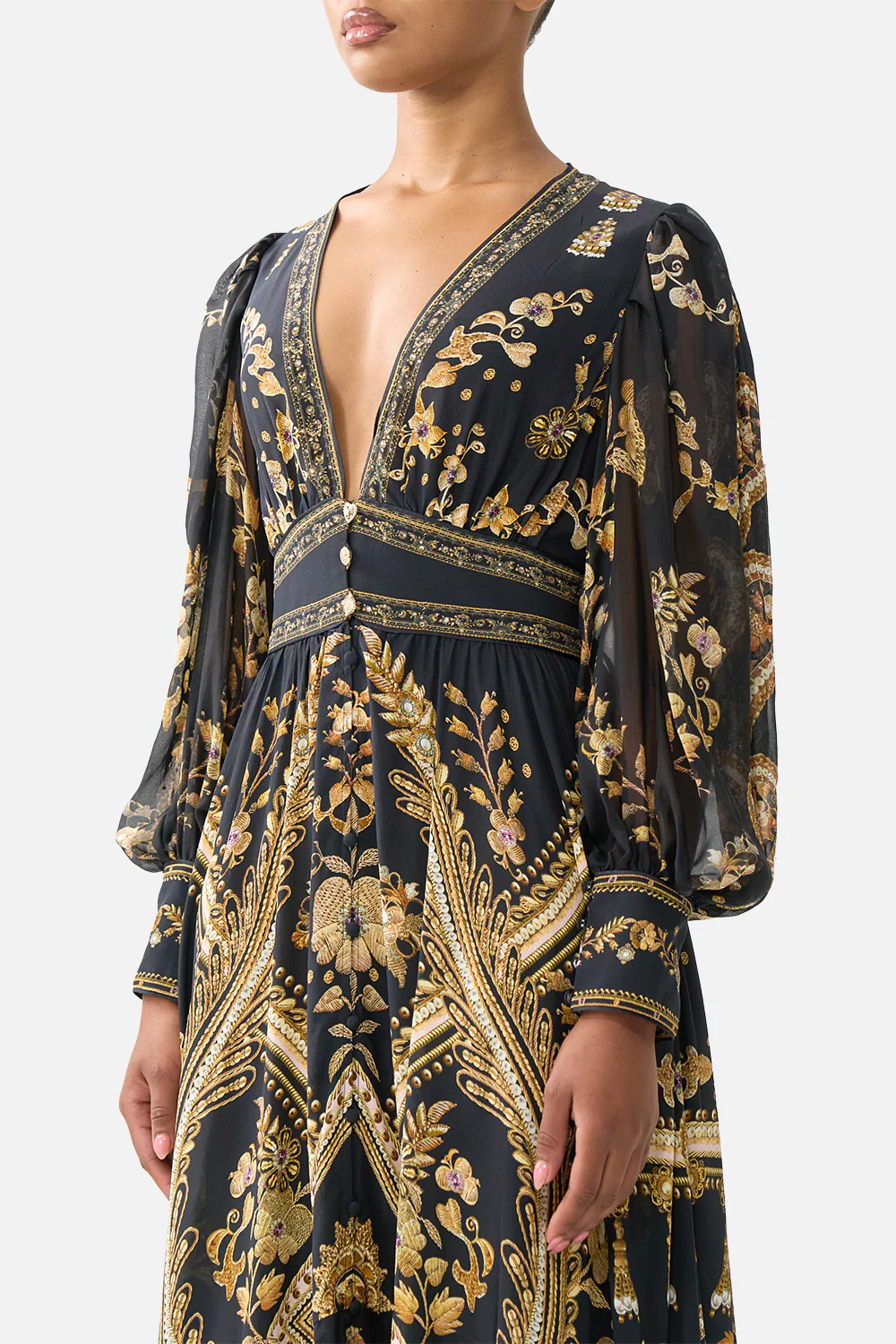 LONG BUTTON FRONT DRESS TAURUS RISING - Image 5