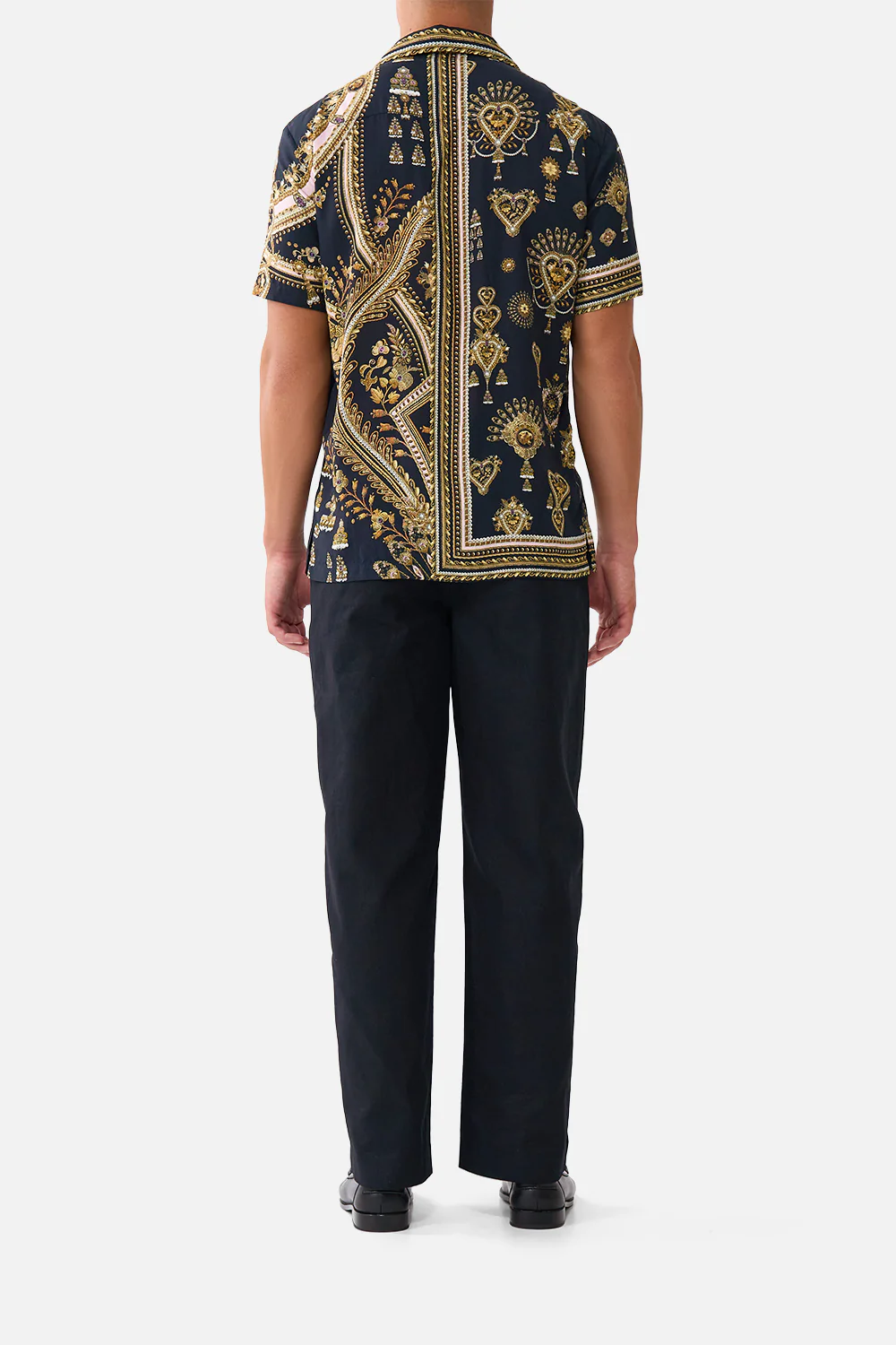 SHORT SLEEVE CAMP COLLARED SHIRT TAURUS RISING - Image 2