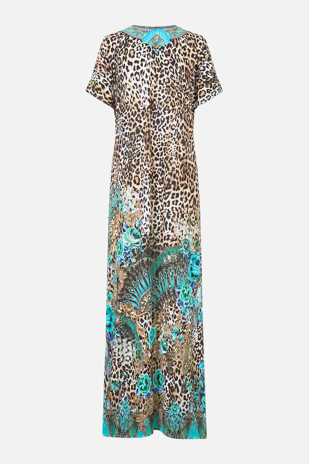 FRONT SPLIT BEACH MAXI DRESS WITH CHAIN FLAMENCO EUPHORIA - Image 6
