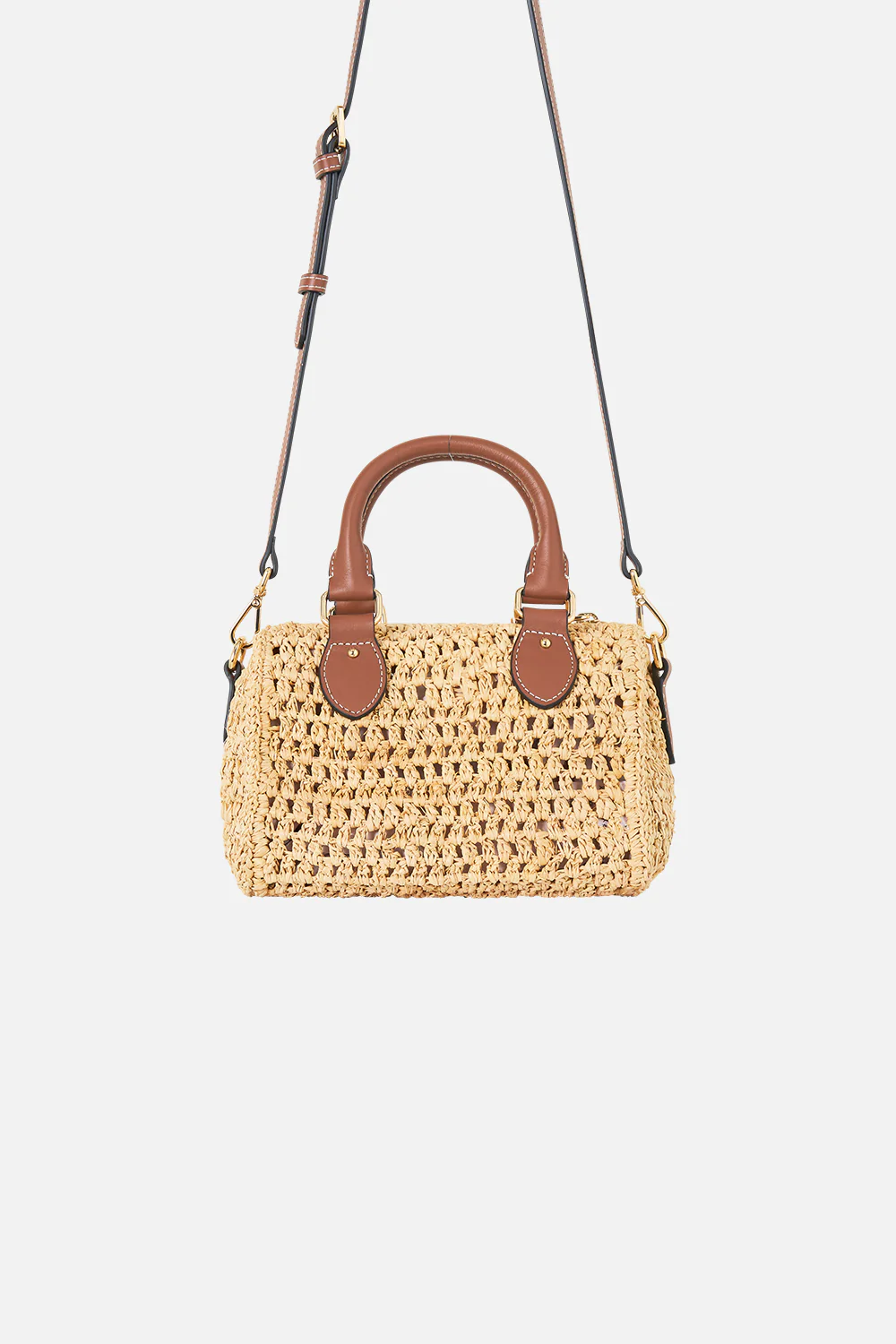 BARREL BAG WITH LEATHER TRIMS VA VA VINTAGE - Image 2