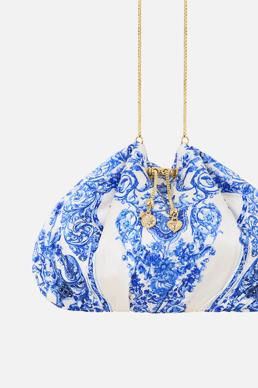 DRAWSTRING POUCH BAG WITH CHAIN STRAP CERAMIC PANORAMIC - Image 5