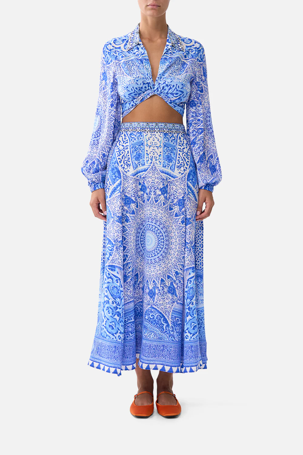 CROPPED WRAP SHIRT THE BOSPHOROUS