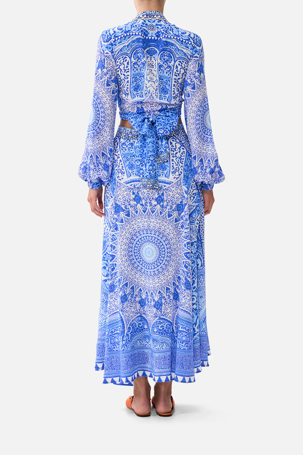 PANELLED FLARED LONG SKIRT THE BOSPHOROUS - Image 2