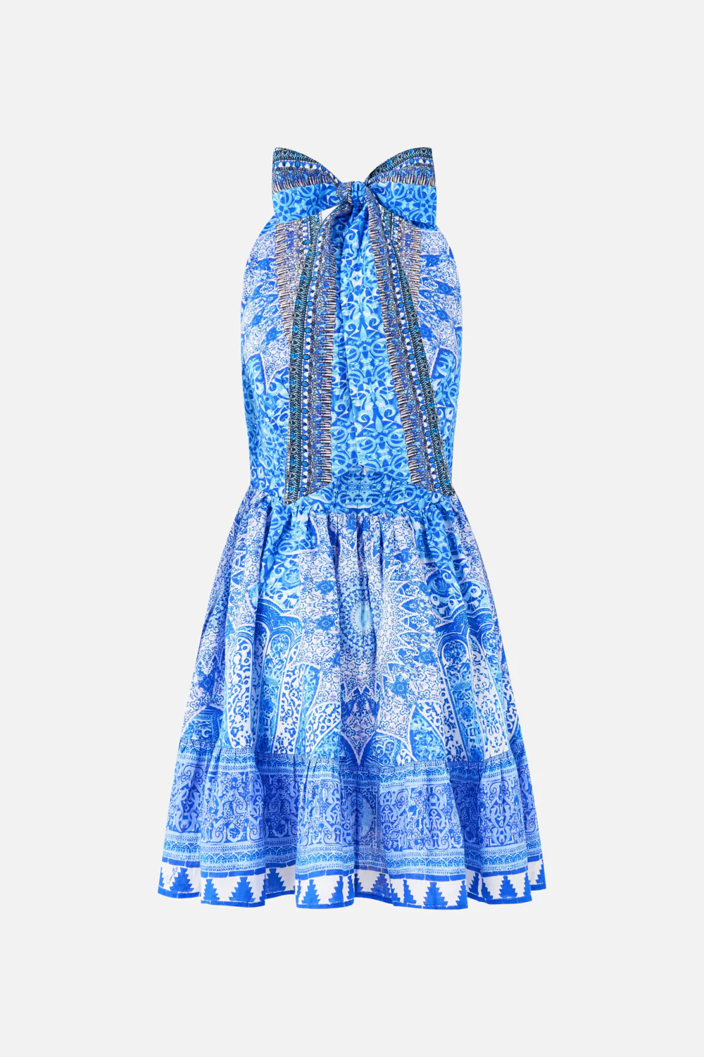 RUFFLE HEM HALTER SHORT DRESS THE BOSPHOROUS - Image 7