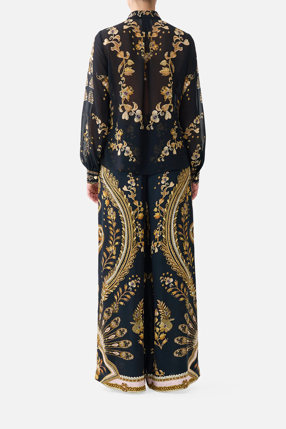 COLLARED SHIRT WITH FRILL NECK DETAIL TAURUS RISING - Image 2