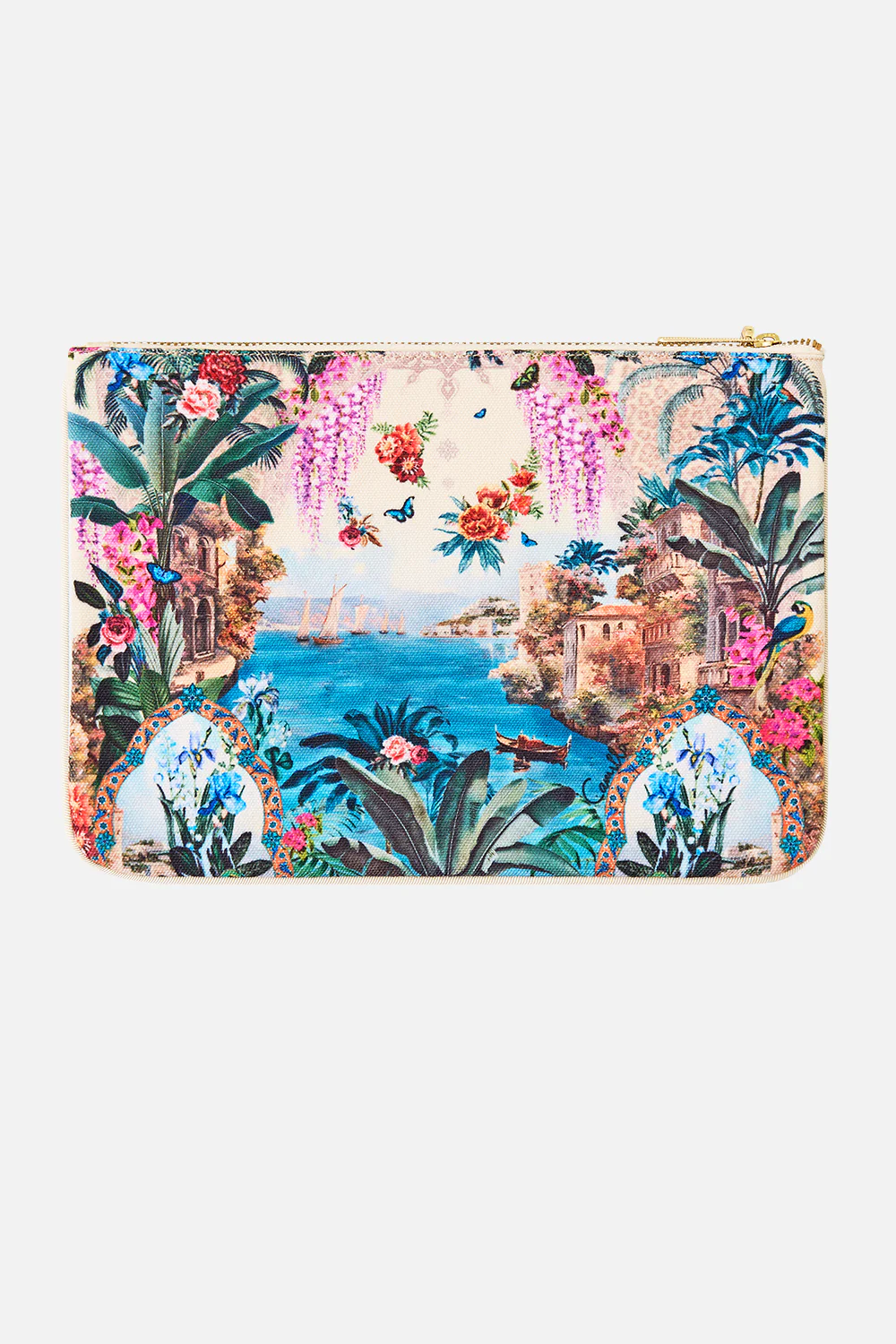SMALL CANVAS CLUTCH BODRUM BOTANICALS - Image 2