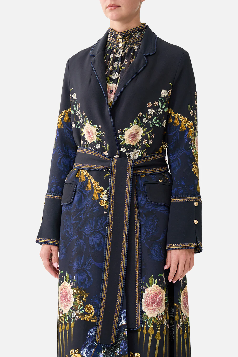 CUFFED SIDE SPLIT COAT NOTES FROM THE BLUE ROOM - Image 5