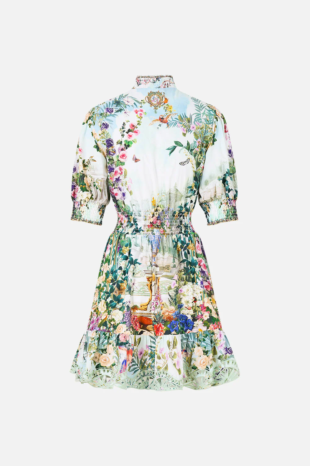 SHORT DRESS WITH SHIRRED WAIST ART FOR THE EMPRESS - Image 6