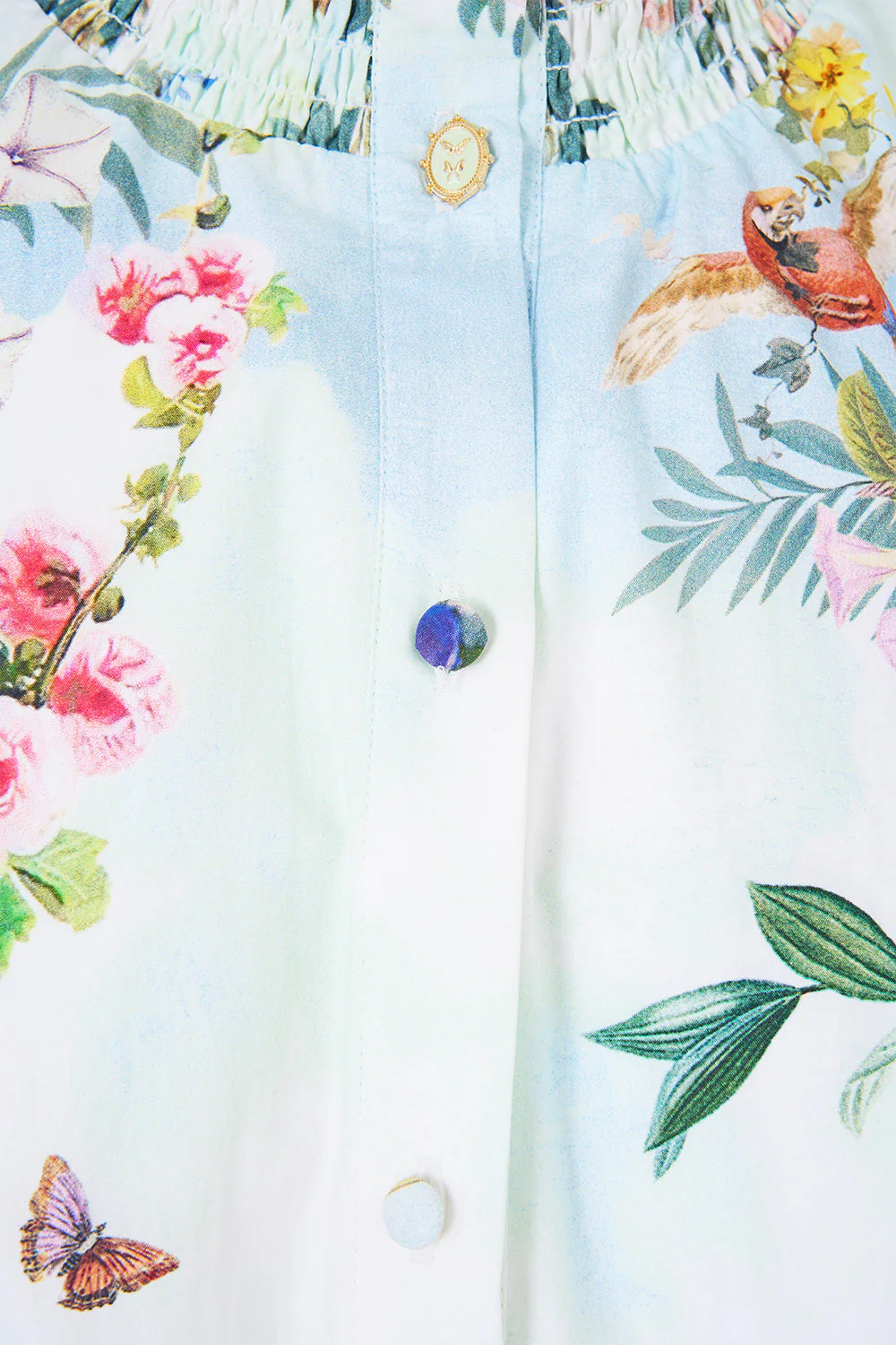 SHORT DRESS WITH SHIRRED WAIST ART FOR THE EMPRESS - Image 7